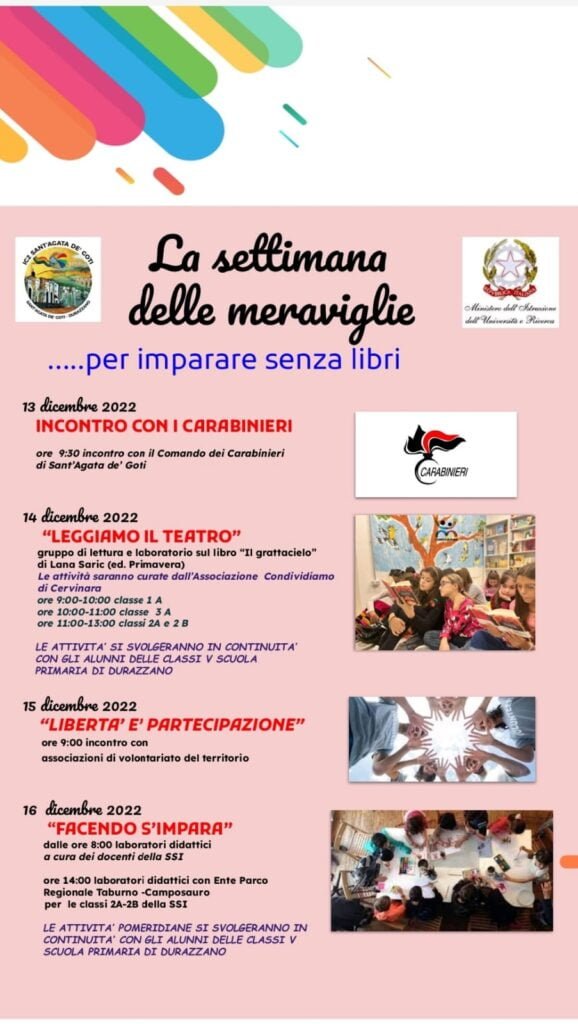 LA SETTIMANA DELLE MERAVIGLIE